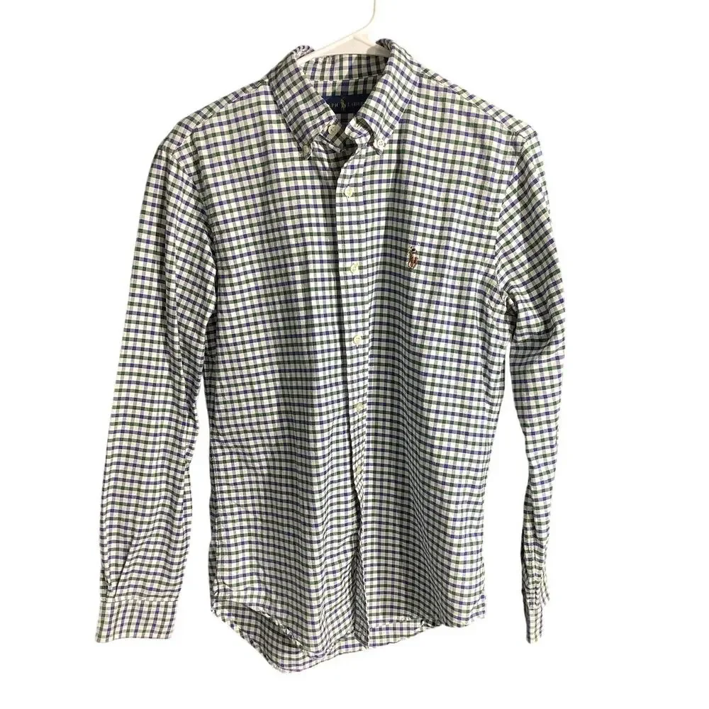 Polo Ralph Lauren Plaid Button Up Shirt Men’s Size Large—Preppy, Office, Classic